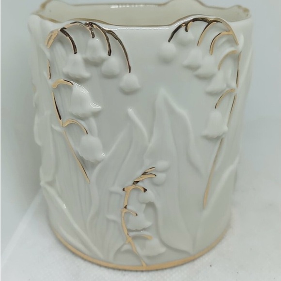 Lennox fine china ivory colour votive tea light with gold accents. New. - Picture 6 of 9